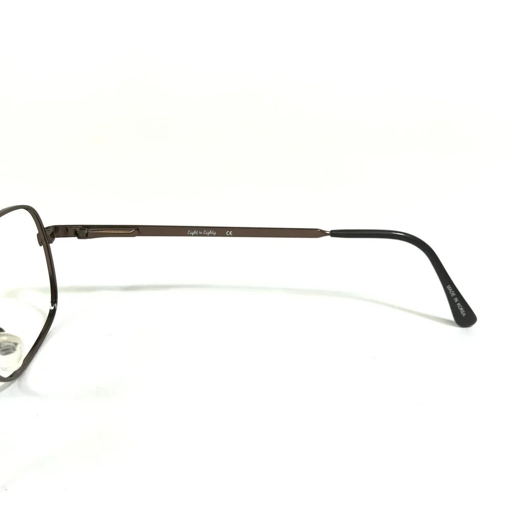 Eight to Eighty Eyeglasses Frames MORTY BROWN Square Full Rim 54-18-140